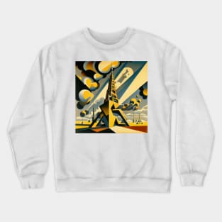 Eiffel Tower - Abstract Art Style Crewneck Sweatshirt